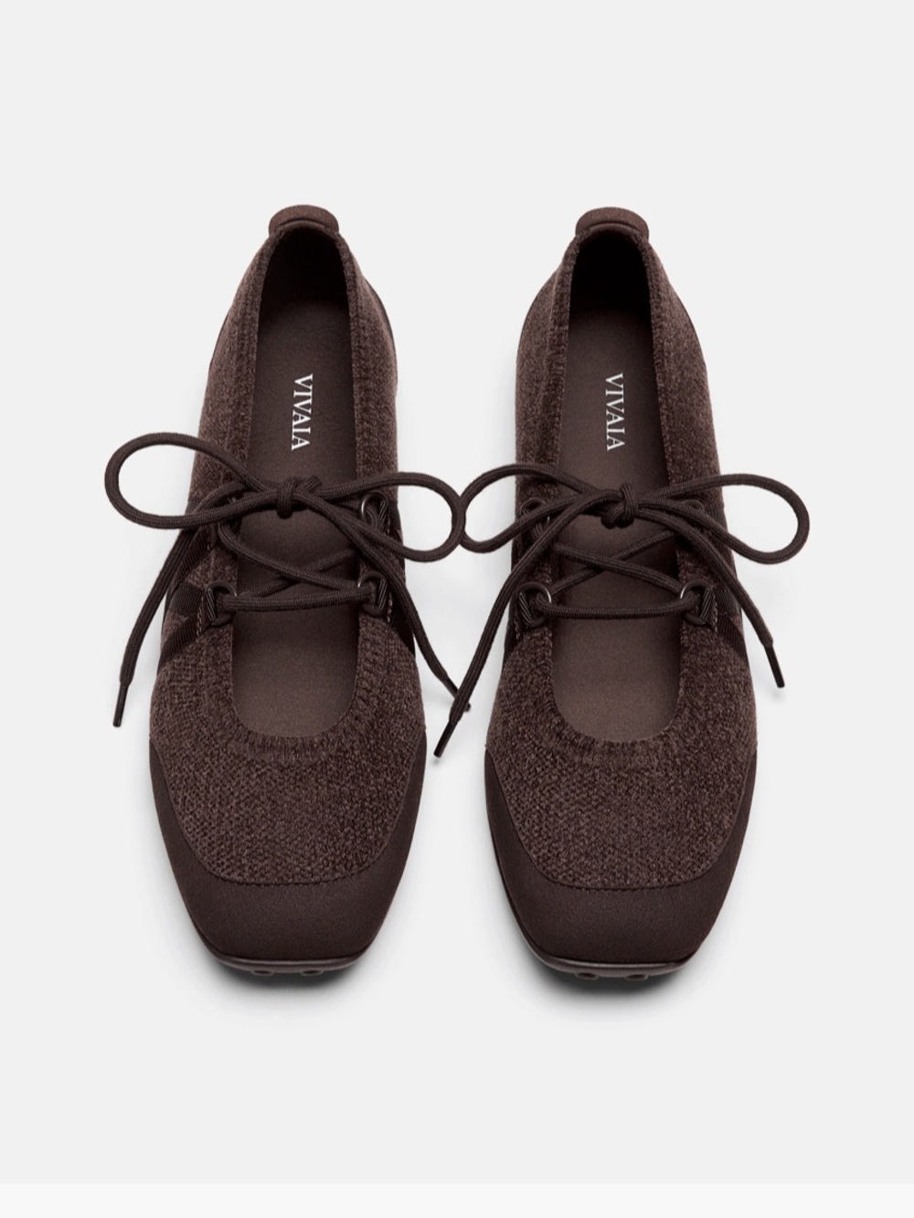 Vivaia Cecily Square-Toe Hybrid Mary Janes size 9 dark chocolate